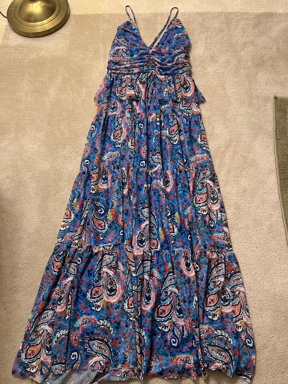 NSR Women’s Blue Paisley Maxi Dress